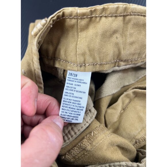 American Eagle Boys Sz 28 Slim Straight Khaki Chino Pants Flat Front 26” inseam - Picture 10 of 12